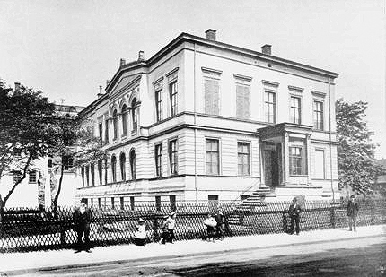 Lechlasche Villa, Annaberger Straße 25 erstes Domizil der Chemnitzer Kunsthütte, Foto um 1880