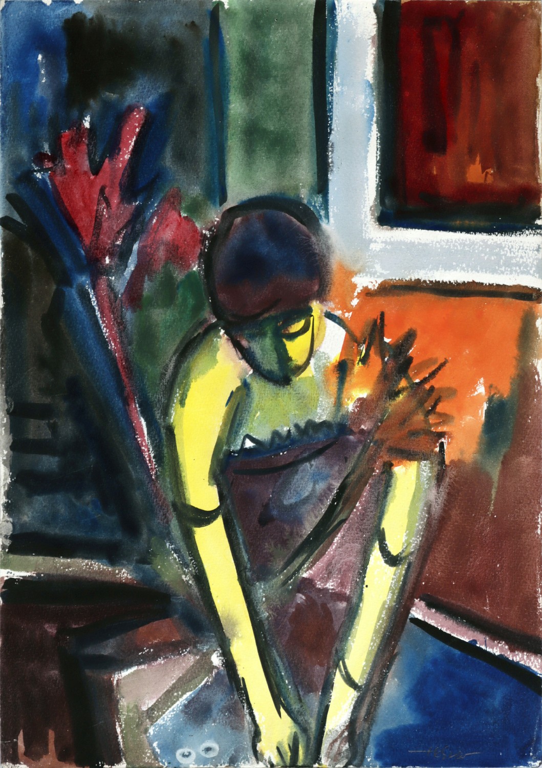 Heinz Tetzner, Mädchen mit Blumen