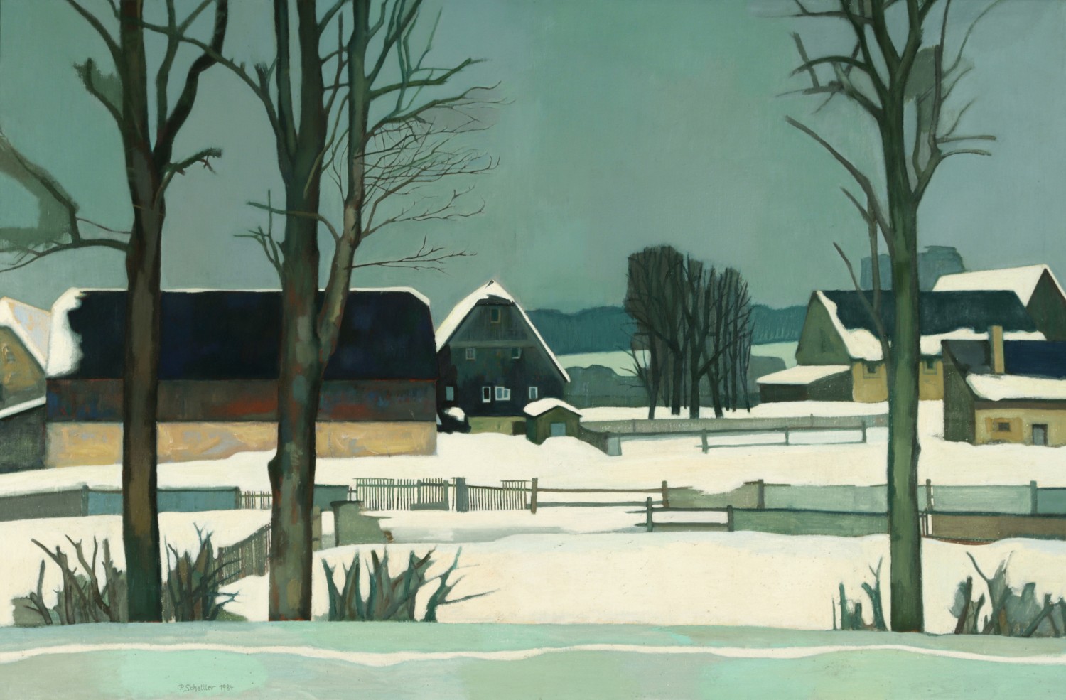 Peter Schettler, Vorstadt im Winter