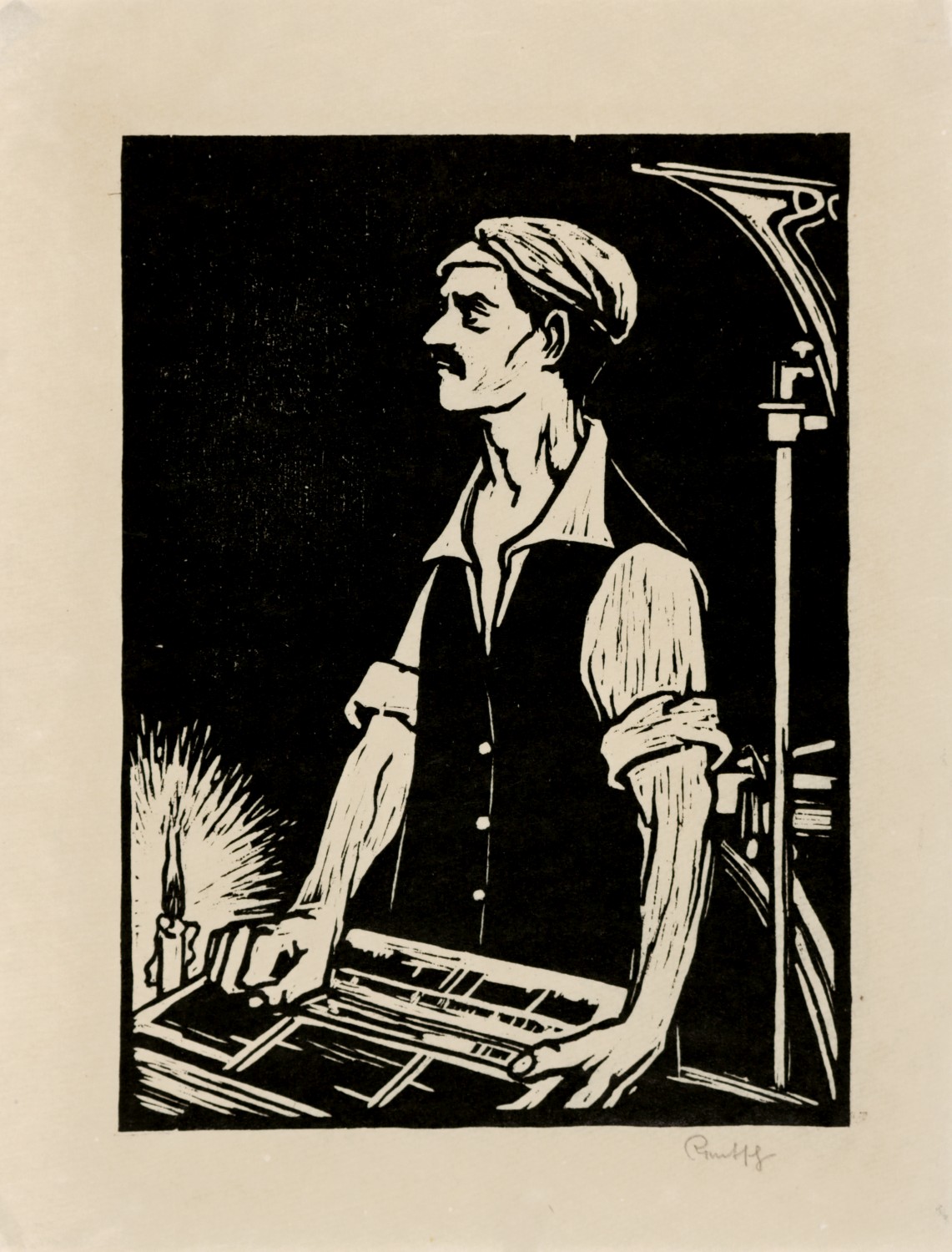 Lothar Rentsch, Drucker einer illegalen Druckerei 1888