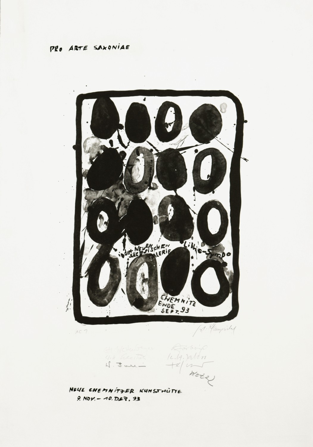 Gerhard Klampäckel, Plakat Pro Arte Saxoniae