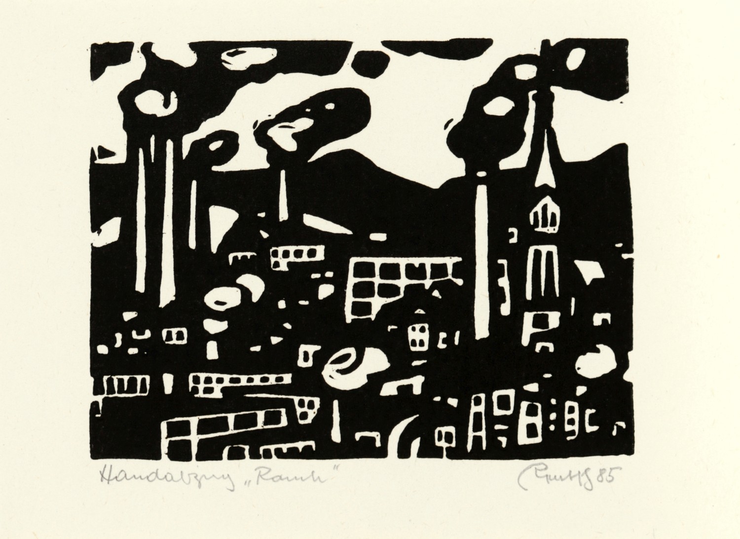 Lothar Rentsch, Neujahrsgrafik 1985
