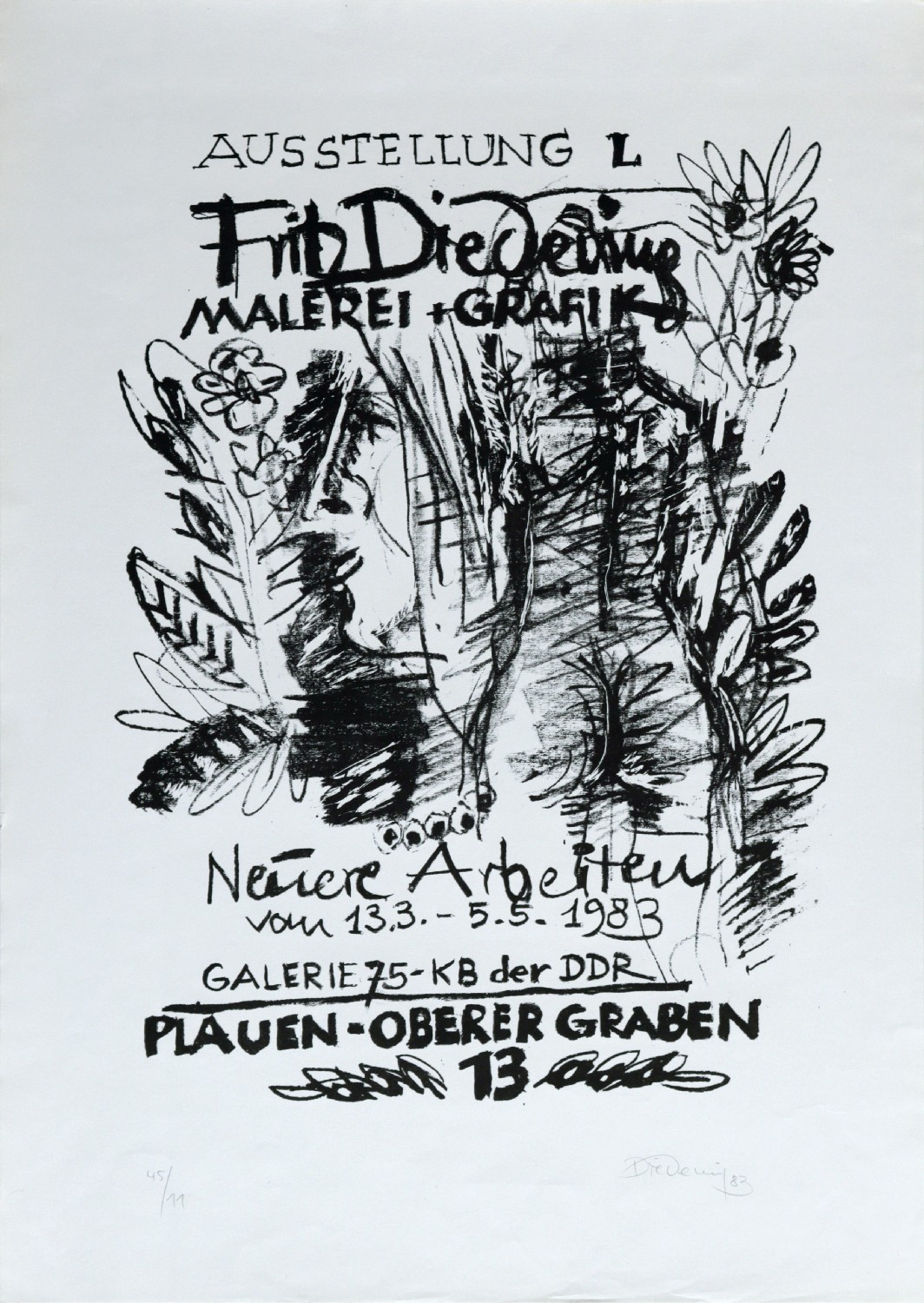 Fritz Diedering, Ausstellung: Fritz Diedering - Malerei + Grafik