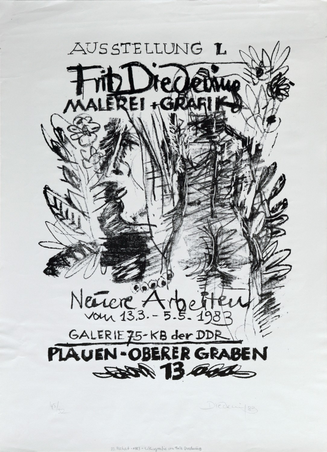 Fritz Diedering, Ausstellung: Fritz Diedering - Malerei und Grafik