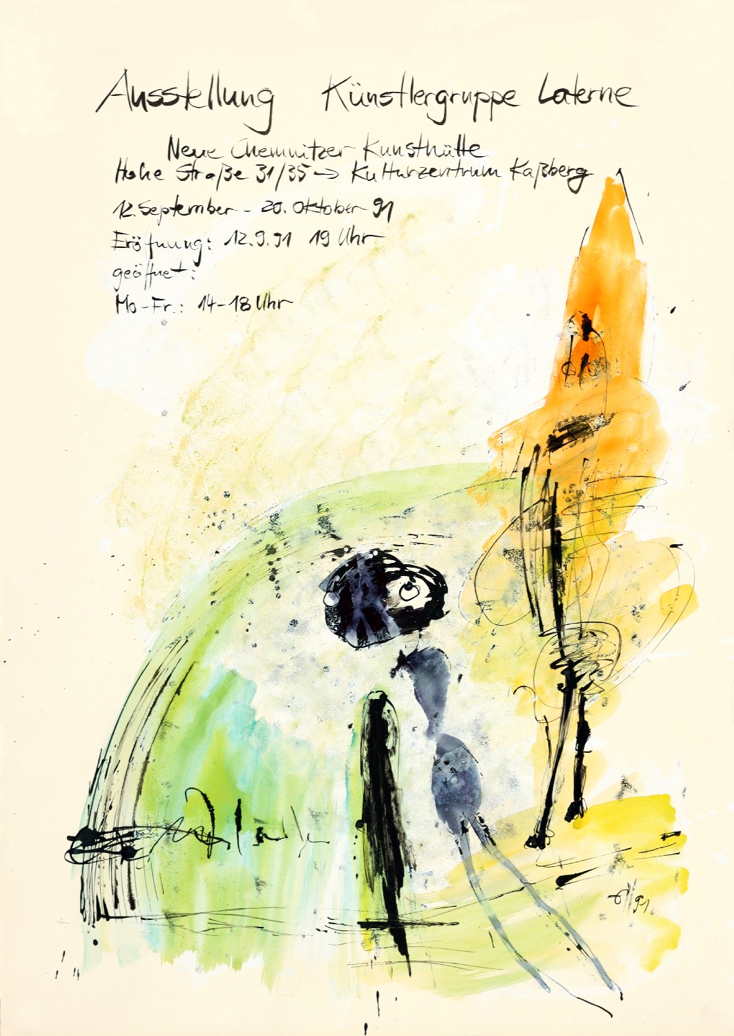 Gudrun Höritzsch, Ausstellung Künstlergruppe Laterne, Kulturzentrum Kaßberg